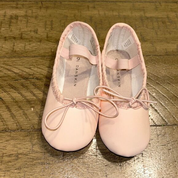 Danskin Light Pink Kids Dance Slippers - Picture 1 of 7